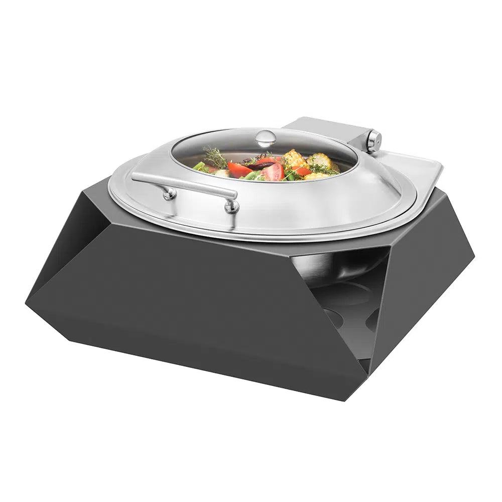 Round Diamond Multi-Chef™ Black Frame with MULTI-CHEF™ Round Soft Closing Lid, 2pcs. per set