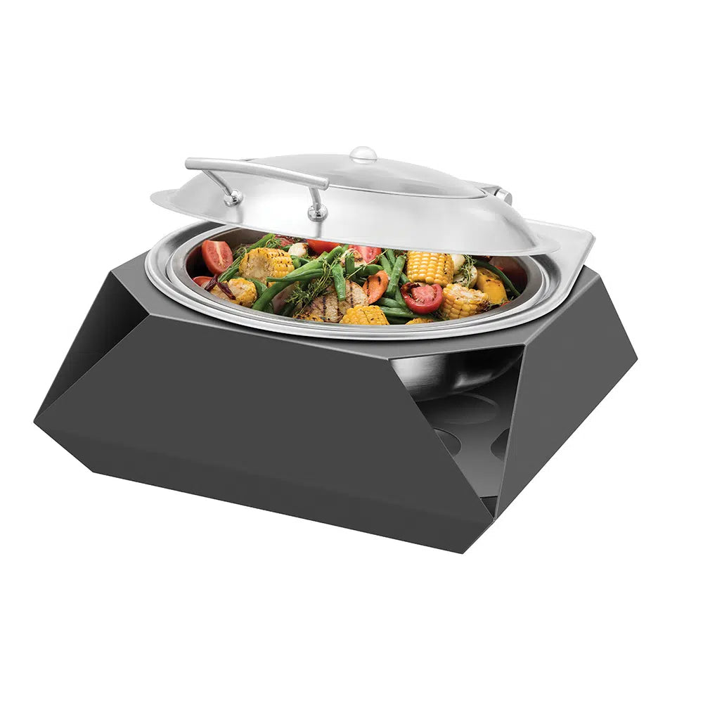 Round Diamond Multi-Chef™ Black Frame with MULTI-CHEF™ Round Soft Closing Lid, 2pcs. per set